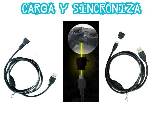 &u+ CABLE CARGA Y JUEGA JOYSTICK PS4 TCON 2 MTS *OFERTA*